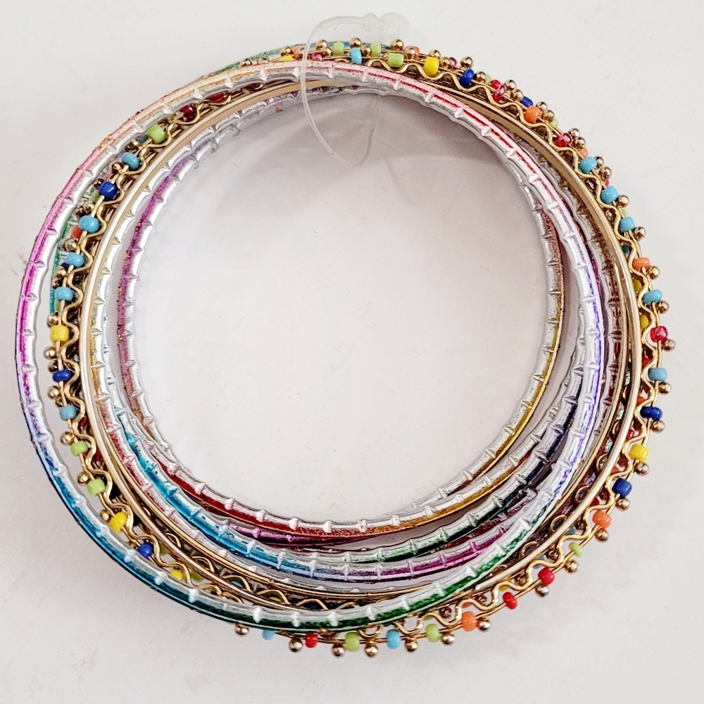 NWOT🌈Multicolored Bangles - Picture 4 of 4
